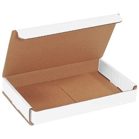 Bsc Preferred 8 x 5 x 1'' White Corrugated Mailers, 50PK BUY00028717